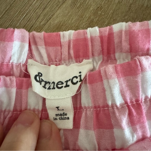 Pink Gingham shorts - Large. Impeccable Pig NEW WITHOUT TAGS - Picture 5 of 5